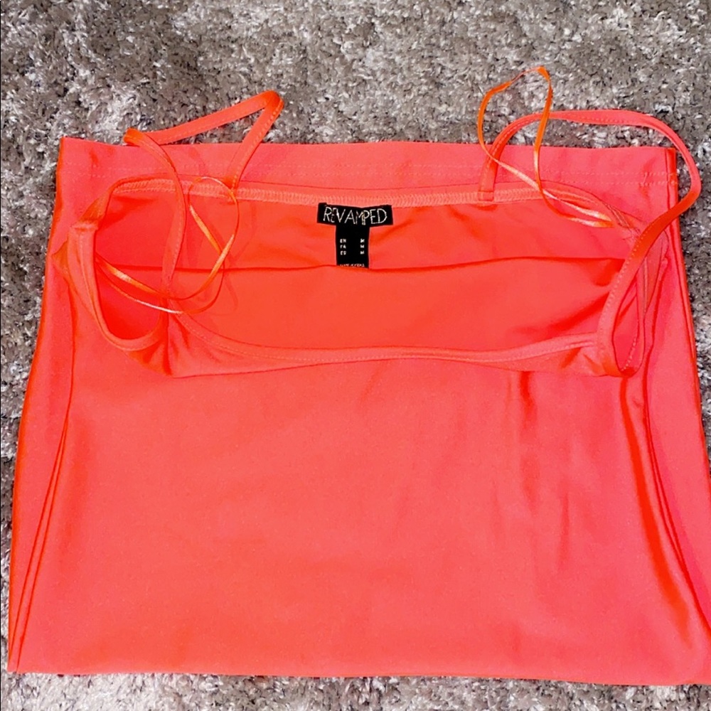 Neon Orange Bodycon dress